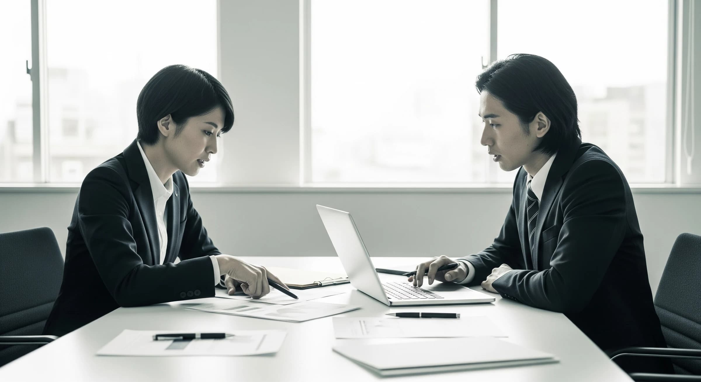 営業商談の様子