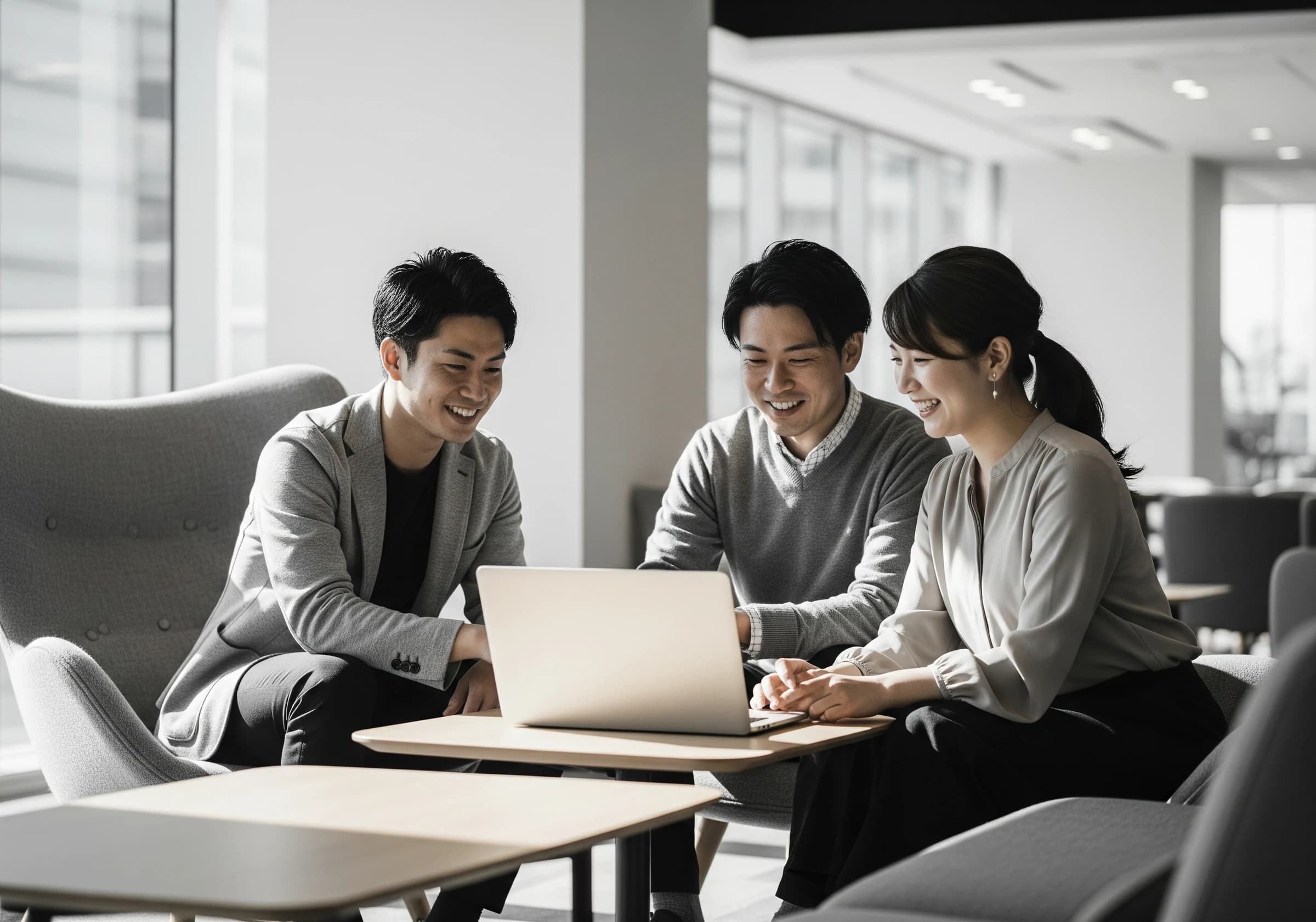 社内でのコミュニケーションの様子